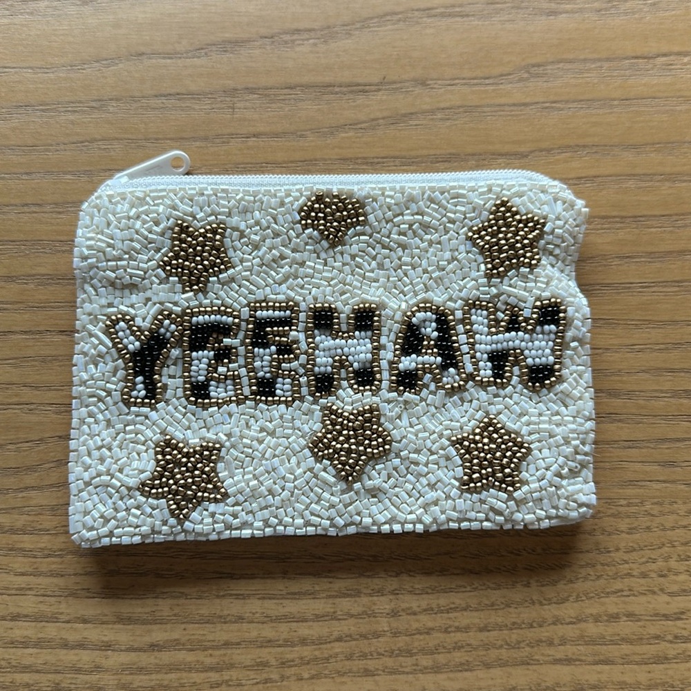 Yee Haw Beaded Coin Purse